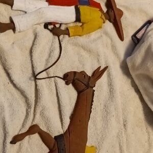 Vintage Cowboy and Horse Figurines